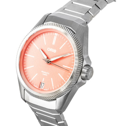 Oris Propilot X Calibre 400 Titan Lachs Zifferblatt Automatik 01-400-7778-7158-07-7-20-01TLC 100M Unisex Uhr