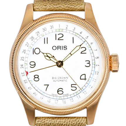 Oris Big Crown Father Time Limited Edition weißes Zifferblatt Automatik 01-754-7741-3161-Set Herrenuhr mit zusätzlichem Armband