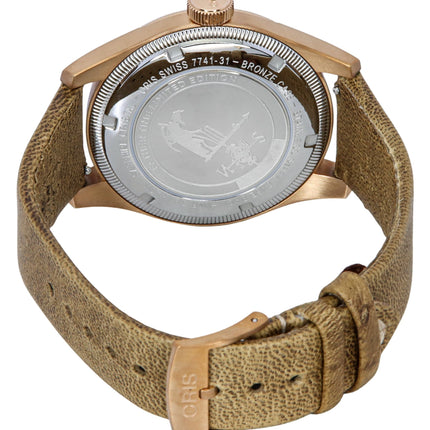 Oris Big Crown Father Time Limited Edition weißes Zifferblatt Automatik 01-754-7741-3161-Set Herrenuhr mit zusätzlichem Armband