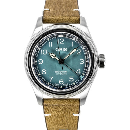 Oris Big Crown Volante Lederarmband Blaues Zifferblatt Automatik 01-754-7779-4065-Set Herrenuhr
