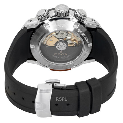 Edox CO-1 Chronograph, Kautschukarmband, blaues Zifferblatt, Automatik, Taucheruhr, 01128-3NOCA-BUIDN, 500 m, Herrenuhr