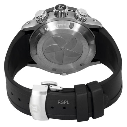 Edox CO-1 Chronograph, Kautschukarmband, blaues Zifferblatt, Quarz-Taucheruhr, Herrenuhr 10242-TIN-BUIDN, wasserdicht bis 1000 m