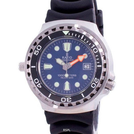 VerhÃ¤ltnis 2. Generation Free Diver Helium-sicherer Quarz 1038EF102V-BLU-V02 1000M Herrenuhr
