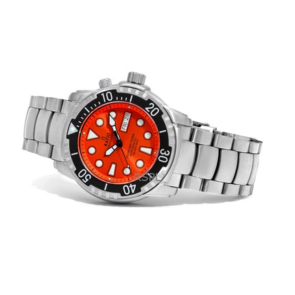 Verhältnis Free Diver Helium-Safe 1000M Saphir Automatik 1068HA96-34VA-ORG Herrenuhr
