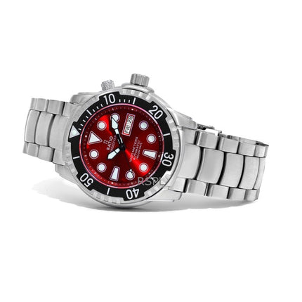 Generalüberholte Ratio FreeDiver Heliumsichere 1000M Saphirglas Automatik Herrenuhr 1068HA96-34VA-RED