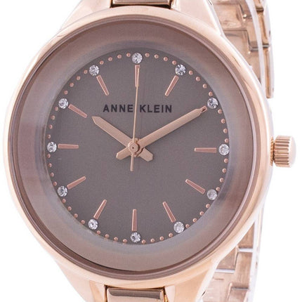 Anne Klein Swarovski Kristall Akzent 1408TNRG Quarz Damenuhr