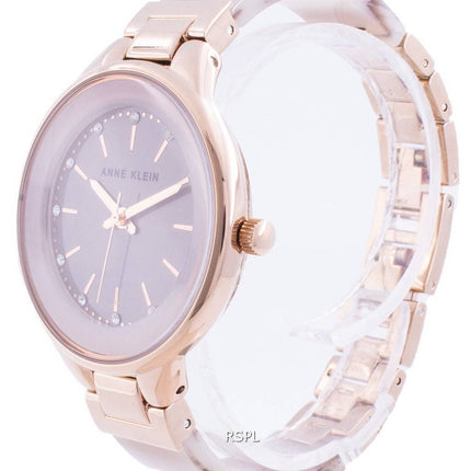 Anne Klein Swarovski Kristall Akzent 1408TNRG Quarz Damenuhr