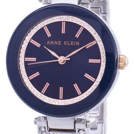 Anne Klein Quarz Diamant Akzent 1907NVRT Damenuhr