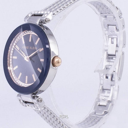 Anne Klein Quarz Diamant Akzent 1907NVRT Damenuhr