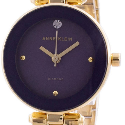 Anne Klein 1980PLGB Quarzdiamant Akzente Damenuhr
