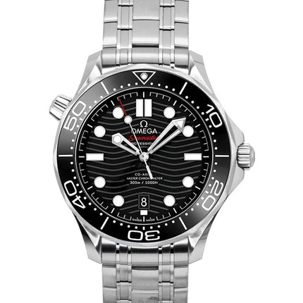 Omega Seamaster Edelstahl schwarzes Zifferblatt Automatik Taucheruhr 210.30.42.20.01.001 300M Herrenuhr
