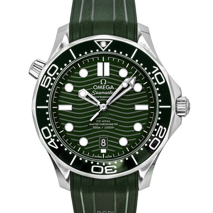 Omega Seamaster Kautschukarmband Grünes Zifferblatt Automatische Taucheruhr 210.32.42.20.10.001 300M Herrenuhr
