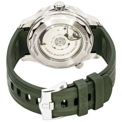 Omega Seamaster Kautschukarmband Grünes Zifferblatt Automatische Taucheruhr 210.32.42.20.10.001 300M Herrenuhr