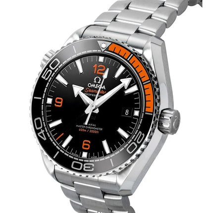 Omega Seamaster Planet Ocean Edelstahl schwarzes Zifferblatt automatische Taucheruhr 215.30.44.21.01.002 600M Herrenuhr
