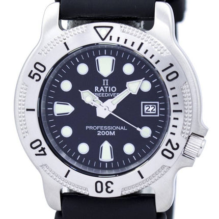 Ratio Free Diver Professional 200M Saphir Quarz 22AD202 Herrenuhr