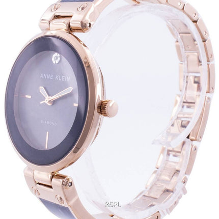 Anne Klein 2512GYRG Quarz Diamant Akzente Damenuhr