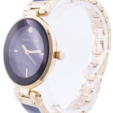 Anne Klein 2512NVGB Quarzdiamant Akzente Damenuhr
