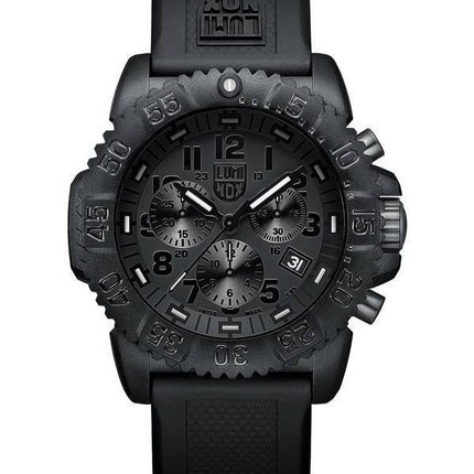 Meer der Luminox Navy Seal Colormark Chrono 3080 Serie Schweizer Quarz 200M XS.3081.BO Herrenuhr