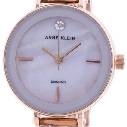 Anne Klein 3386LGRG Quarzdiamant Akzente Damenuhr