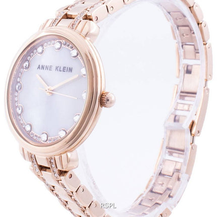 Anne Klein Swarovski Kristall Akzent 3488RGST Quarz Mit Geschenkset Damenuhr