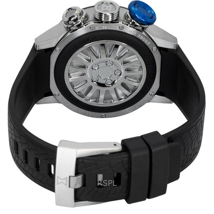 Edox Chronorally Chronograph Kautschukarmband Graues Zifferblatt Quarz 38003-TINBU-GNBU 100M Herrenuhr