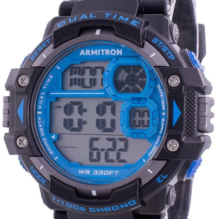 Armitron Sport 408309BLU Quarz Dual Time Herrenuhr