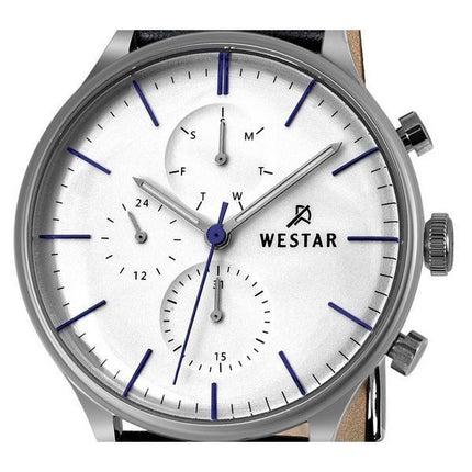 Westar Profile Lederarmband Silber Zifferblatt Quarz 50192STN407 Herrenuhr