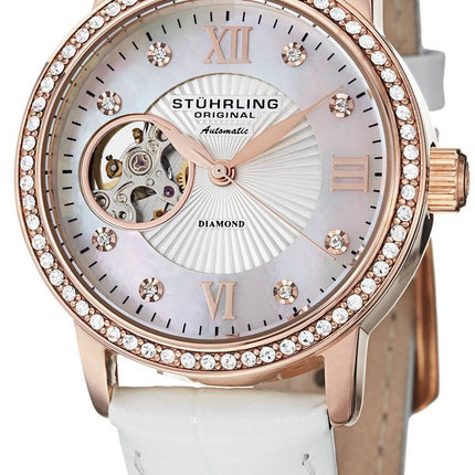 Stuhrling Original Vogue Memoire automatische Swarovski-Kristallen 710.03 Damenuhr