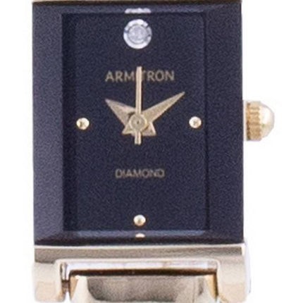 Armitron Black Dial Diamond Akzente Quarz 755322BKGP Damenuhr