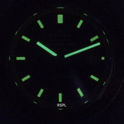 Edox Hydro-Sub Diver',s Edelstahl schwarzes Zifferblatt Automatik 801283NBMNIB 300M Herrenuhr