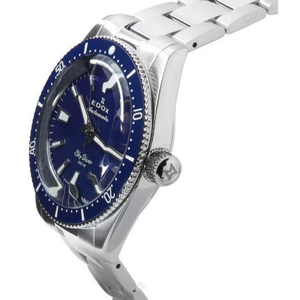 Edox Skydiver 38 Date Limited Edition, blaues Zifferblatt, Automatik-Taucheruhr 801313BUMBUIN 300M Swiss Made Herrenuhr