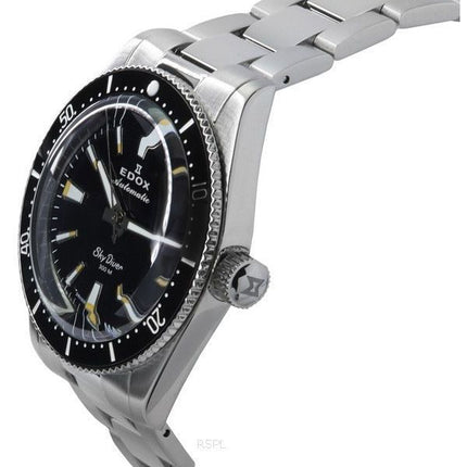 Edox Skydiver 38 Date Edelstahl schwarzes Zifferblatt automatische Taucheruhr 801313NMNIB 300M Swiss Made Herrenuhr