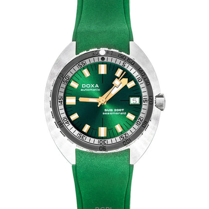 Doxa SUB 200T Sea Emerald Kautschukarmband Grünes Zifferblatt Automatische Taucheruhr 804.10.131S.26 200M Herrenuhr mit zusätzlichem Armband