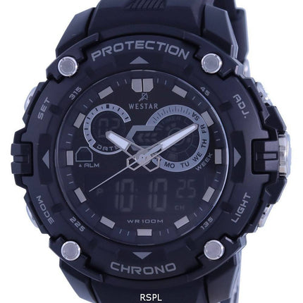 Westar Analog Digital Black Dial Quarz 85009 PTN 001 100M Herrenuhr