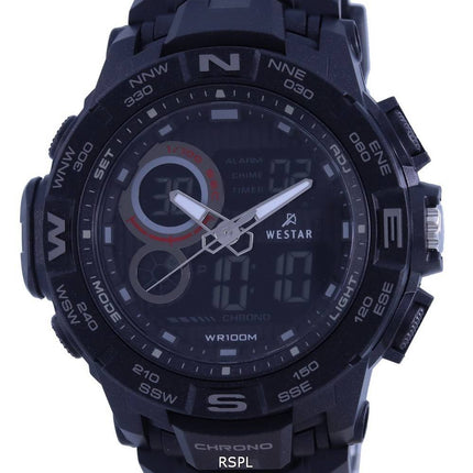 Westar Analog Digital Black Dial Quarz 85010 PTN 001 100M Herrenuhr
