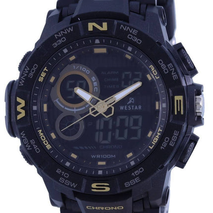 Westar Analog Digital Black Dial Quarz 85010 PTN 002 100M Herrenuhr