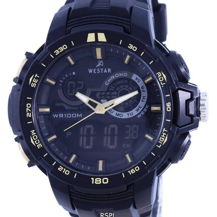Westar Analog Digital Black Dial Quarz 85011 PTN 002 100M Herrenuhr