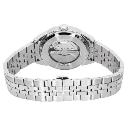 Bulova Sutton Herrenuhr aus Edelstahl mit eisblauem Zifferblatt und Automatikwerk, Modell 96B423