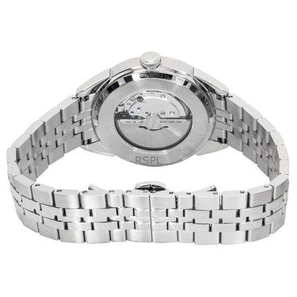 Bulova Sutton Herrenuhr aus Edelstahl mit blauem Zifferblatt und Automatikwerk 96B425