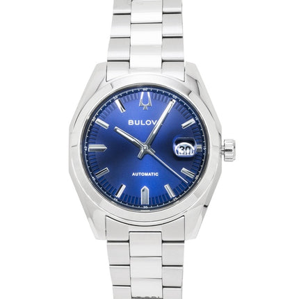 Bulova Surveyor Edelstahl Blau Automatik 96B436 Herrenuhr
