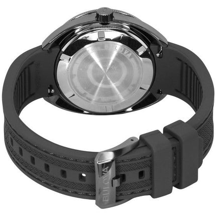 Bulova Oceanographer GMT PU-Armband Full Lume weißes Zifferblatt Automatik Devil Diver',s 98B407 200M Herrenuhr