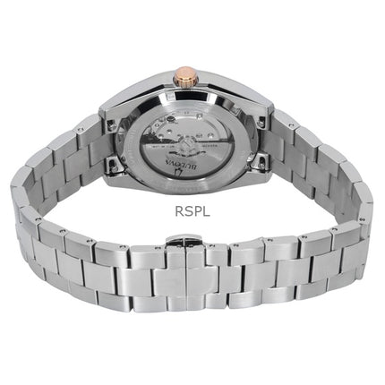 Bulova Surveyor Edelstahl Burgunder Zifferblatt Automatik 98B422 Herrenuhr