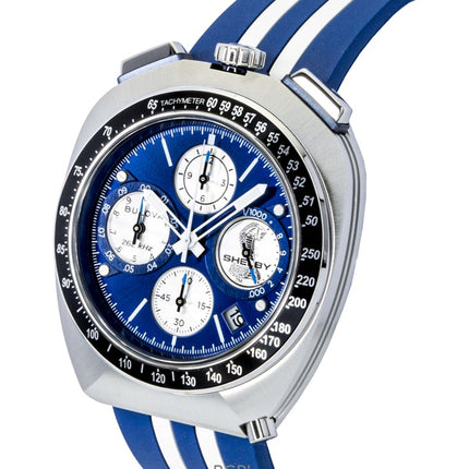 Bulova Shelby Racer Chronograph 150th Anniversary Limited Edition Blaues Zifferblatt Quarz 98B452 Herrenuhr