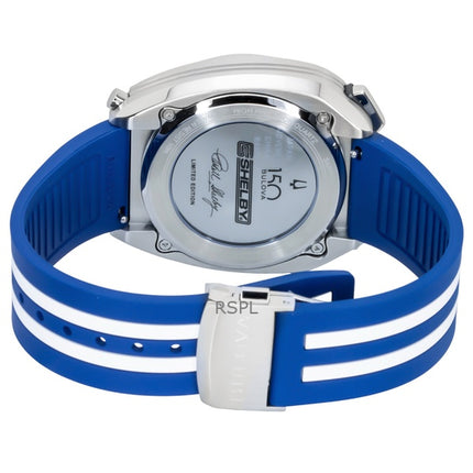 Bulova Shelby Racer Chronograph 150th Anniversary Limited Edition Blaues Zifferblatt Quarz 98B452 Herrenuhr