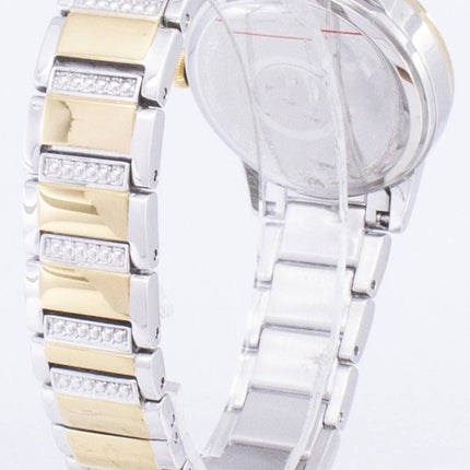 Bulova Crystal Drehkreuz 98 L 245 Quarz Diamant Akzenten Damenuhr