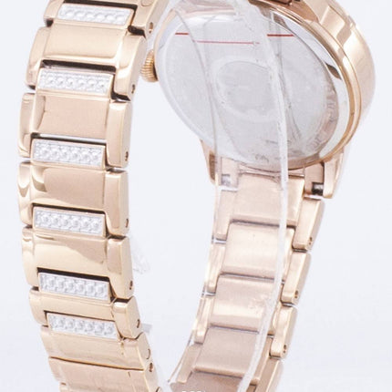 Bulova Crystal Drehkreuz 98 L 247 Quarz Diamant Akzenten Damenuhr