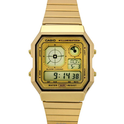 Casio Vintage Digital Edelstahl Quarz A130WEG-9A Unisex Uhr
