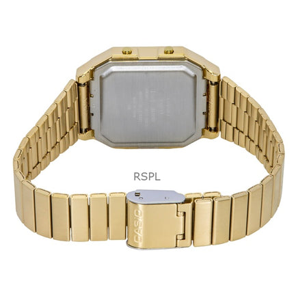 Casio Vintage Digital Edelstahl Quarz A130WEG-9A Unisex Uhr