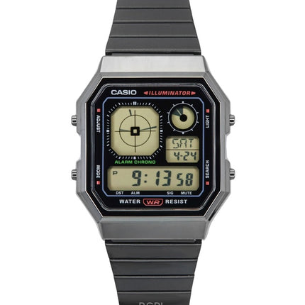 Casio Vintage Digital Edelstahl Quarz A130WEGG-1A Unisex Uhr