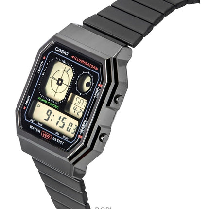 Casio Vintage Digital Edelstahl Quarz A130WEGG-1A Unisex Uhr